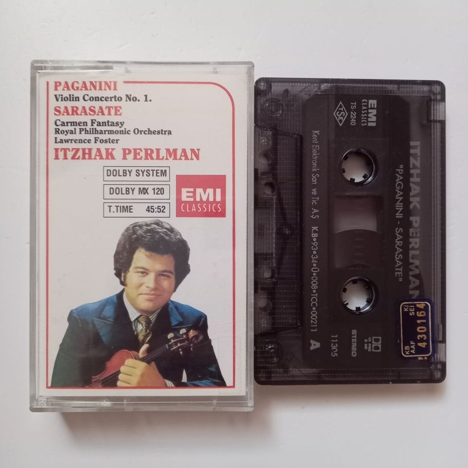 ITZHAK PERLMAN / PAGANINI: VIOLIN CONCERTO NO.1 / SARASATE: CARMEN FANTASY / ROYAL PHILHARMONIC ORCHESTRA, LAWRENCE FOSTER (1993) - KASET 2.EL