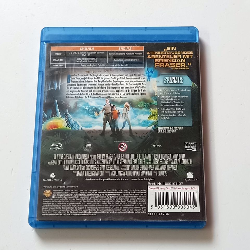 DIE REISE ZUM MITTELPUNKT DER ERDE / JOURNEY TO THE CENTER OF THE EARTH - BRENDAN FRASER, JOSH HUTCHERSON, YÖN.: ERIC BREVIG - BLU-RAY  2.EL TÜRKÇE ALTYAZI YOKTUR