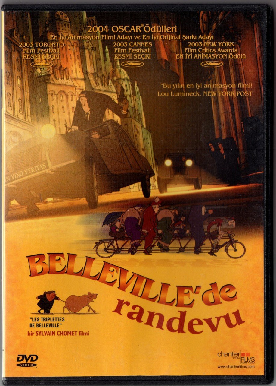 BELLEVILLE'DE RANDEVU - LES TRIPLETTES DE BELLEVILLE - SYLVIAN CHOMET - ANİMASYON - DVD 2.EL