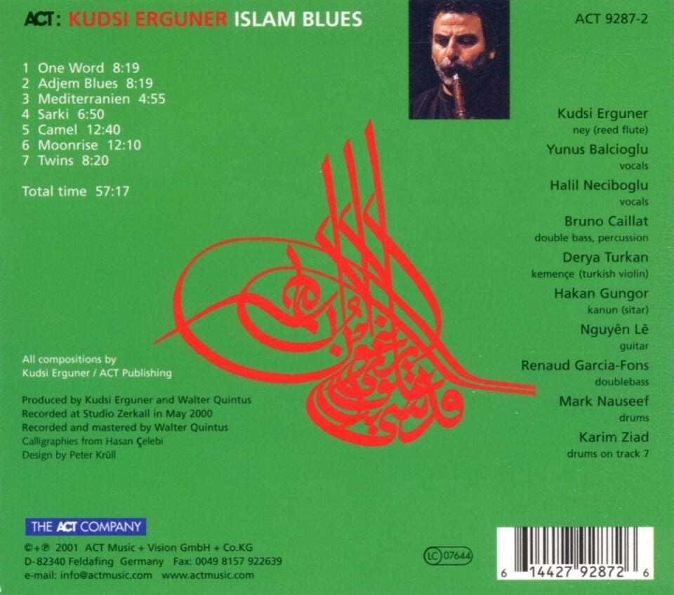 KUDSİ ERGÜNER - ISLAM BLUES (2001) - CD REISSUE ACT MUSIC DIGIPACK / AMBALAJINDA SIFIR