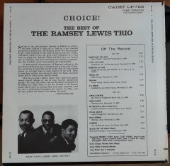 RAMSEY LEWIS TRIO - BEST OF CHOICE! - PLAK 2.EL
