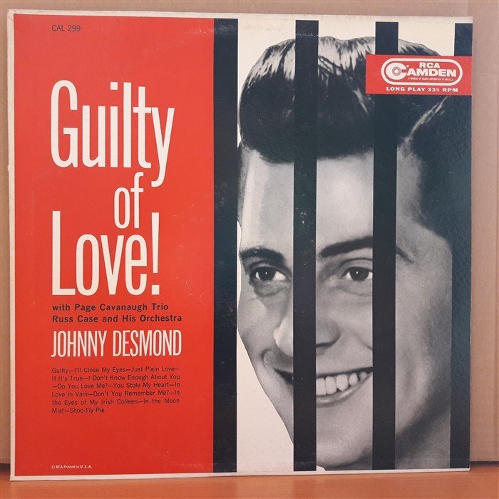 GUILTY OF LOVE! - JOHNNY DESMOND - LP 2.EL PLAK