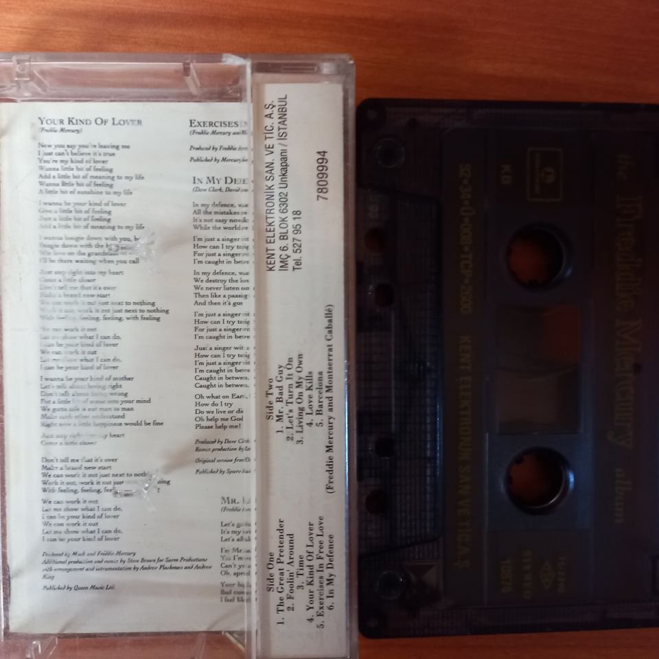 FREDDIE MERCURY - THE FREDDIE MERCURY ALBUM (1992) - KASET 2.EL