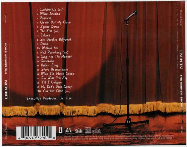 EMINEM – THE EMINEM SHOW (2002) - CD JEWEL CASE AMBALAJINDA SIFIR