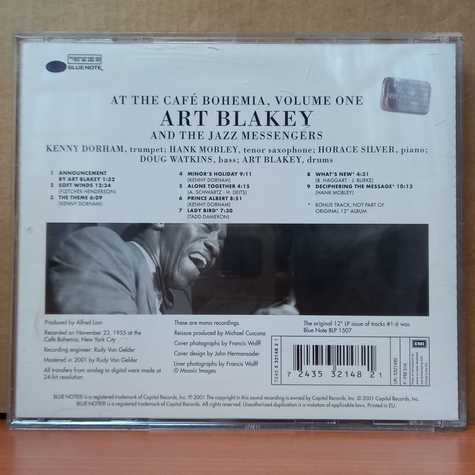 ART BLAKEY & THE JAZZ MESSENGERS – AT THE CAFE BOHEMIA, VOLUME ONE (2001) - CD 2.EL