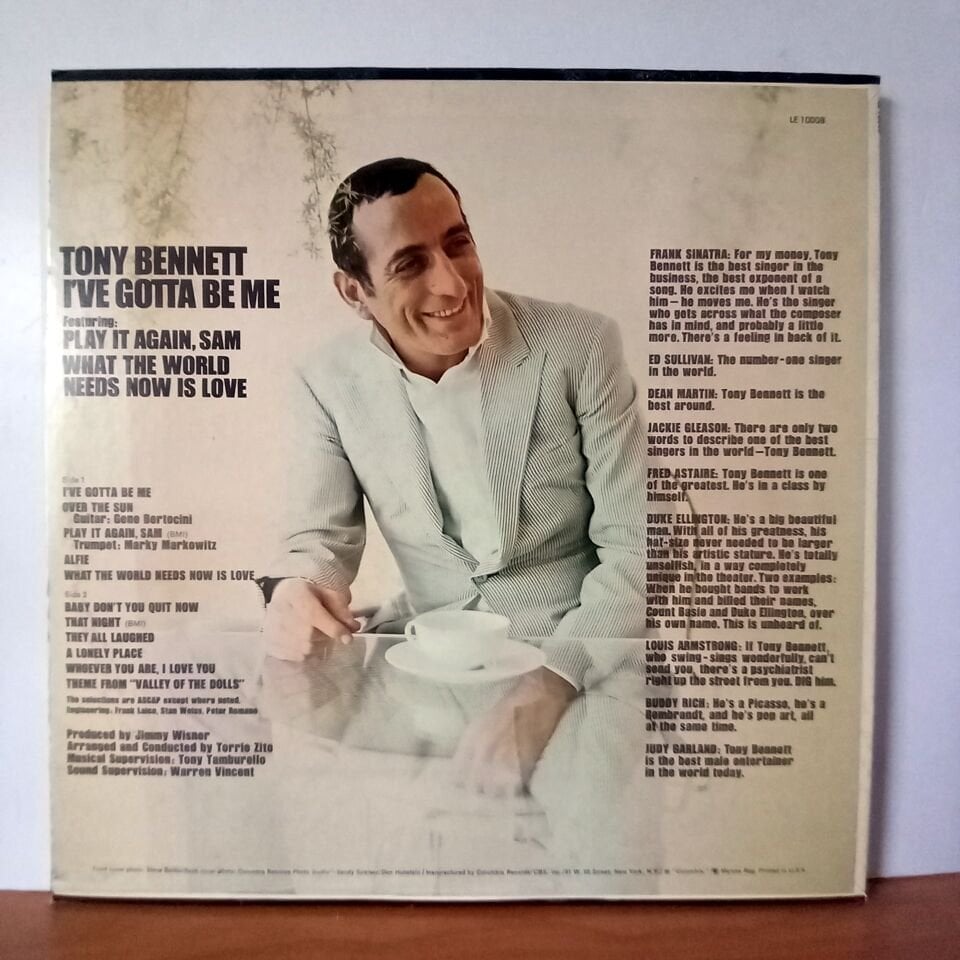 TONY BENNETT – I\'VE GOTTA BE ME (1969) - LP 2.EL PLAK