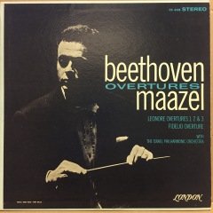 BEETHOVEN OVERTURES, LORIN MAAZEL, ISRAEL PHIL. (1963) 2.EL PLAK