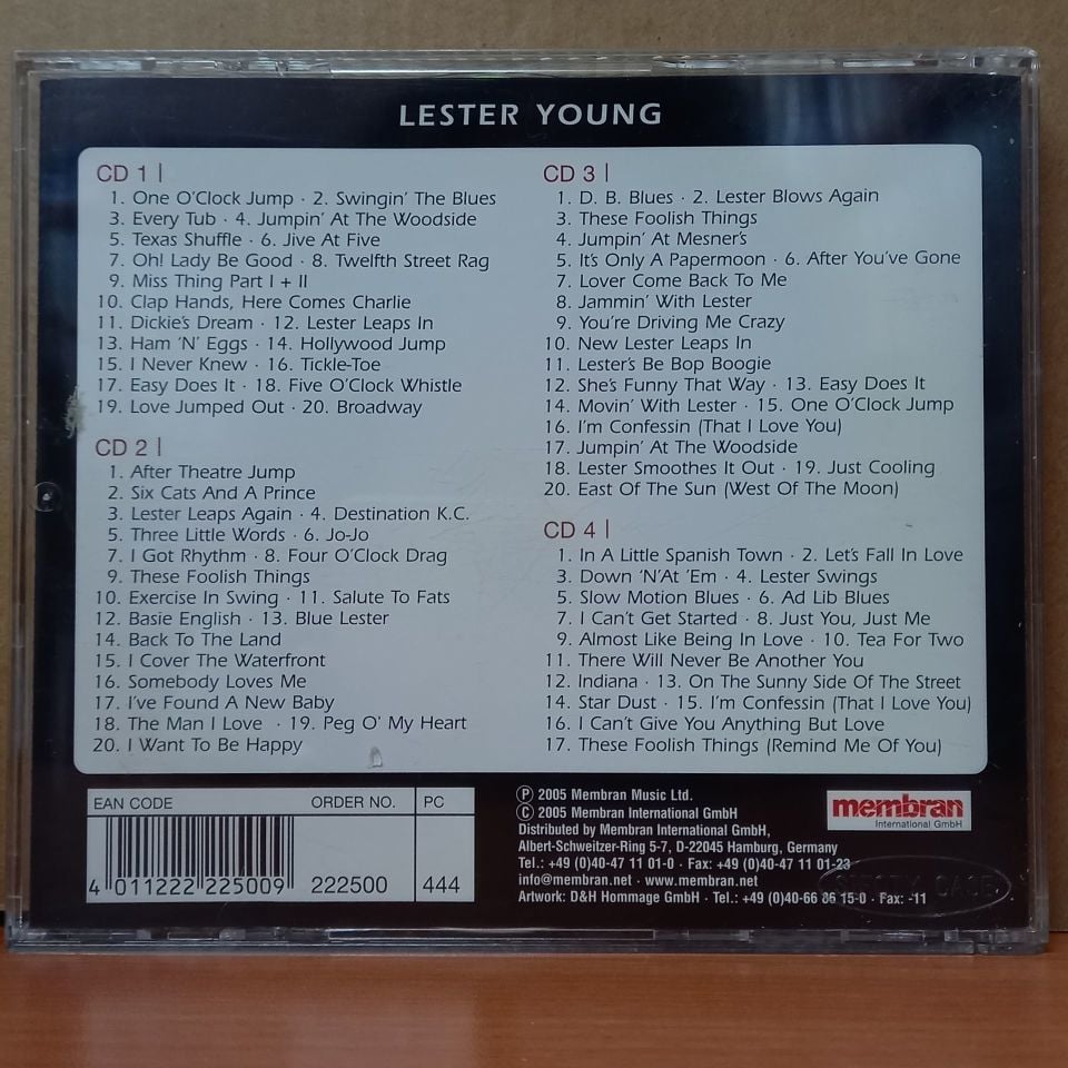 LESTER YOUNG – LESTER\'S BE-BOP BOOGIE (2005) - 4CD REMASTERED 2.EL