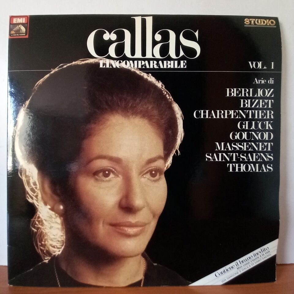 MARIA CALLAS – CALLAS L'INCOMPARABILE VOL. 1 / ARIE DI BERLIOZ, BIZET, GLUCK, GOUNOD, SAINT-SEANS (1984) - 2LP 2.EL PLAK
