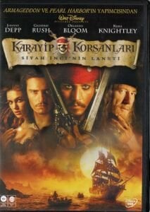 PIRATES OF THE CARIBBEAN THE CURSE OF THE BLACK PEARL - KARAYİP KORSANLARI SİYAH İNCİ'NİN LANETİ - JOHNNY DEPP - DVD 2.EL
