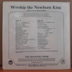 WORSHIP THE NEWBORN KING - THE SHAWNEE CHOIR - MUSICAL SCORE - LP DÖNEM BASKISI PLAK SIFIR