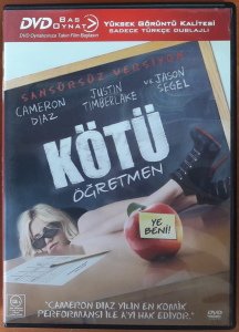 KÖTÜ ÖĞRETMEN - BAD TEACHER - CAMERON DIAZ - JUSTIN TIMBERLAKE - BAS OYNAT DVD 2.EL