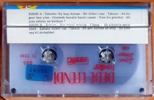 DEDE EFENDİ / FASILLAR - KASET UZELLİ SIFIR