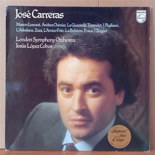 JOSE CARRERAS – OPERA ARIAS / LONDON SYMPHONY ORCHESTRA, JESUS LOPEZ COBOS (1980) - LP 2.EL PLAK