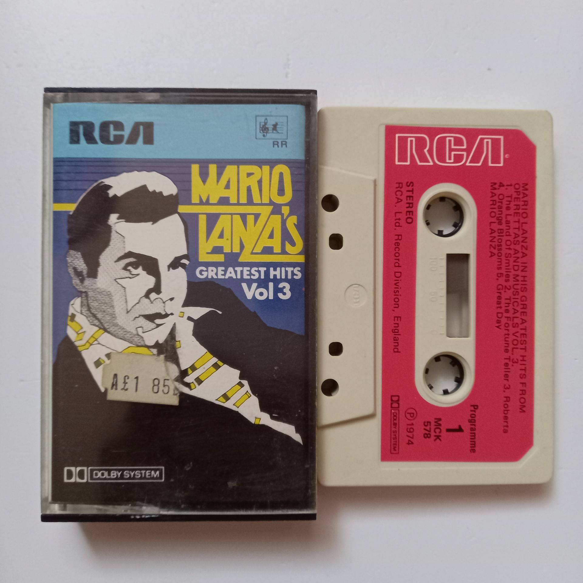 MARIO LANZA - IN HIS GREATEST HITS FROM OPERETTAS AND MUSICALS VOL. 3 - KASET 2.EL