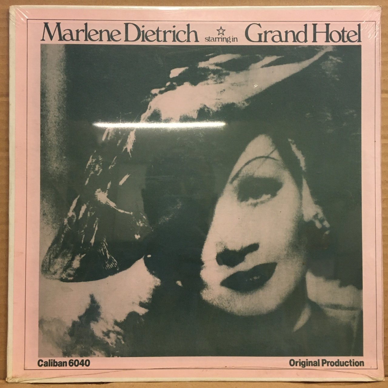 MARLENE DIETRICH - GRAND HOTEL, ESKİ BASKI SIFIR PLAK