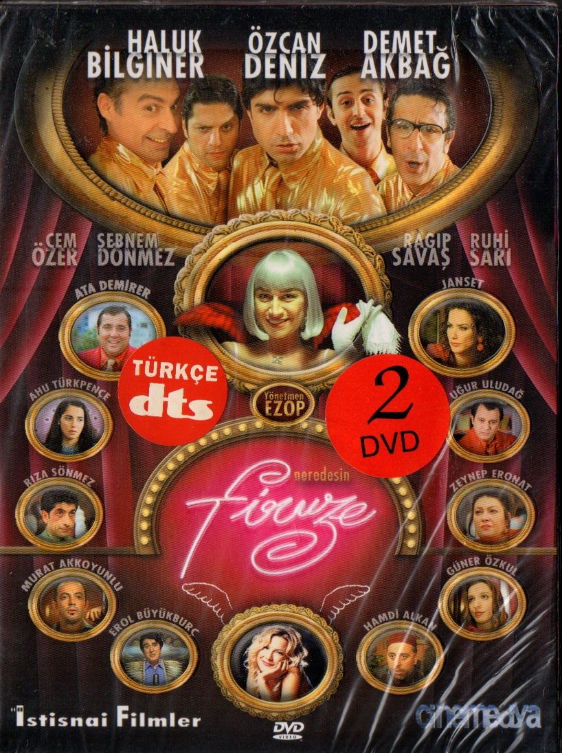 NEREDESİN FİRUZE - EZEL AKAY - DEMET AKBAĞ, ÖZCAN DENİZ - 2xDVD DIGIPAK AMBALAJINDA SIFIR