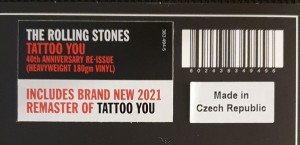 ROLLING STONES - TATTOO YOU (1981) - LP PLAK SIFIR
