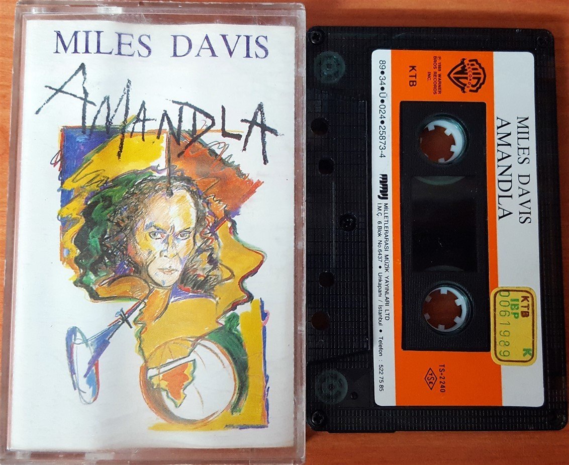 MILES DAVIS - AMANDLA (1989) MMY CASSETTE MADE IN TURKEY ''USED'' PAPER LABEL
