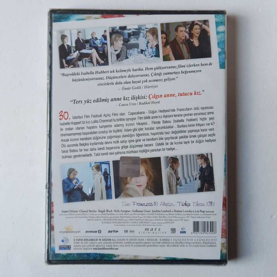 COPACABANA / DÜĞÜN HEDİYESİ - ISABELLE HUPPERT, LOLITA CHAMMAH - DVD AMBALAJINDA SIFIR