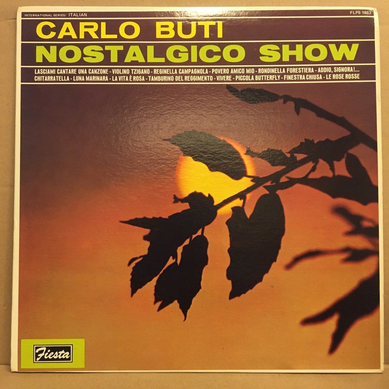 CARLO BUTI - NOSTALGICO SHOW (1979) 2.EL PLAK