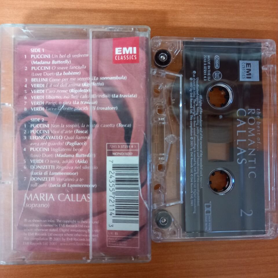 MARIA CALLAS - THE BEST OF... ROMANTIC CALLAS (2001) - KASET 2.EL