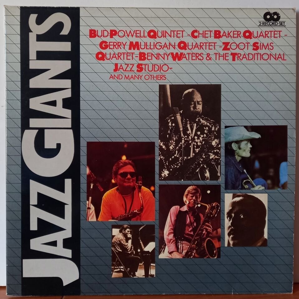 JAZZ GIANTS / BUD POWELL QUINTET, CHET BAKER QUARTET, ZOOT SIMS QUARTET (1980) - 2LP 2.EL PLAK
