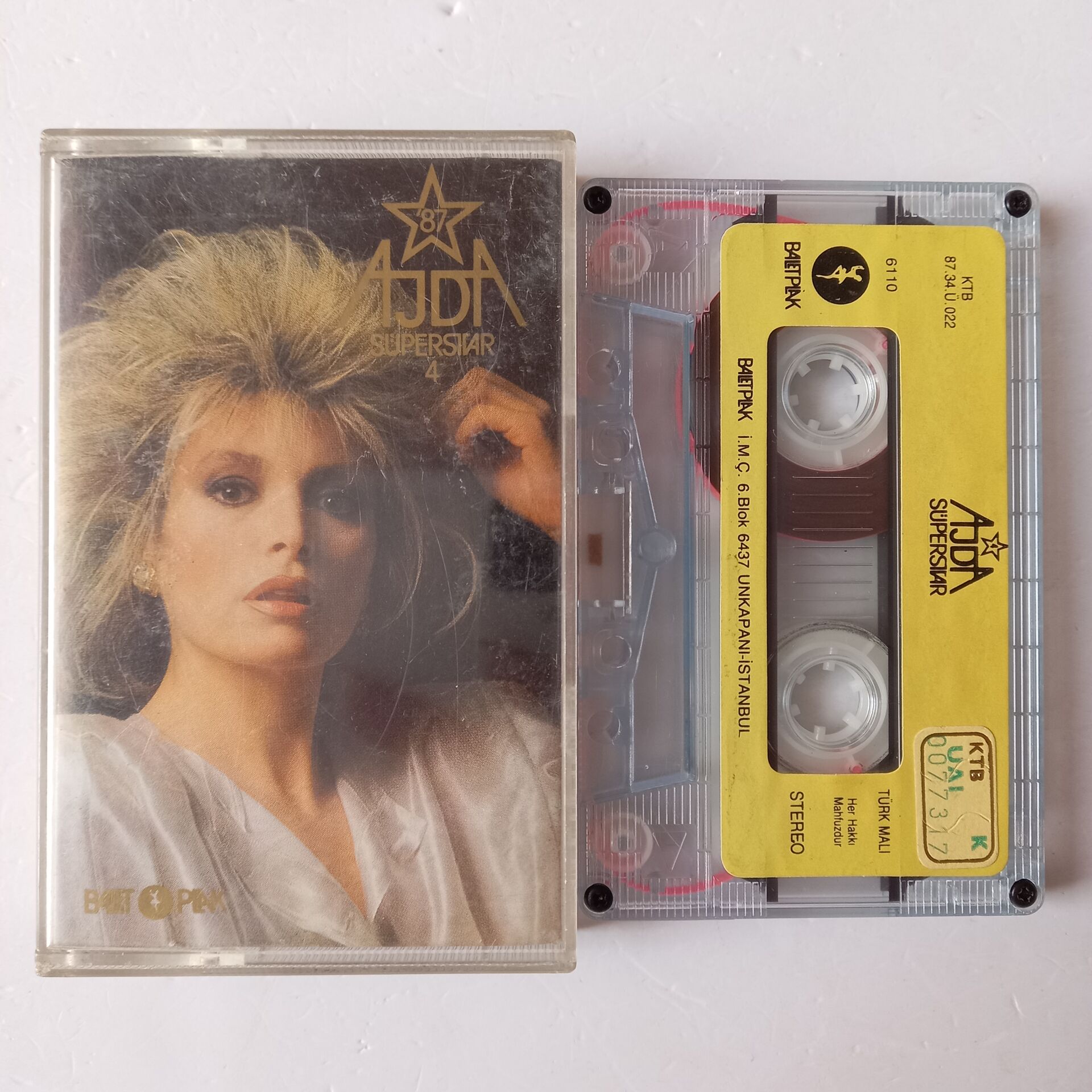 AJDA PEKKAN - SÜPERSTAR 4 (1987) - KASET 2.EL
