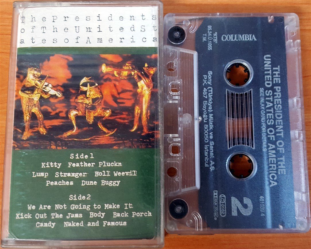 THE PRESIDENTS OF THE UNITED STATES OF AMERICA - THE PRESIDENTS OF THE UNITED STATES OF AMERICA (1995) SONY CASSETTE MADE IN TURKEY ''USED''