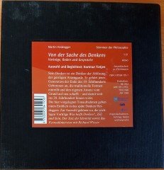 MARTIN HEIDEGGER - VON DER SACHE DES DENKENS / VORTRAGE, REDEN UND GESPRACHE (2000) NON-MUSIC, SPOKEN WORD 5CD 2.EL