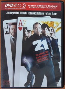 21 - JIM STURGESS - KEVIN SPACEY - BAS OYNAT DVD 2.EL
