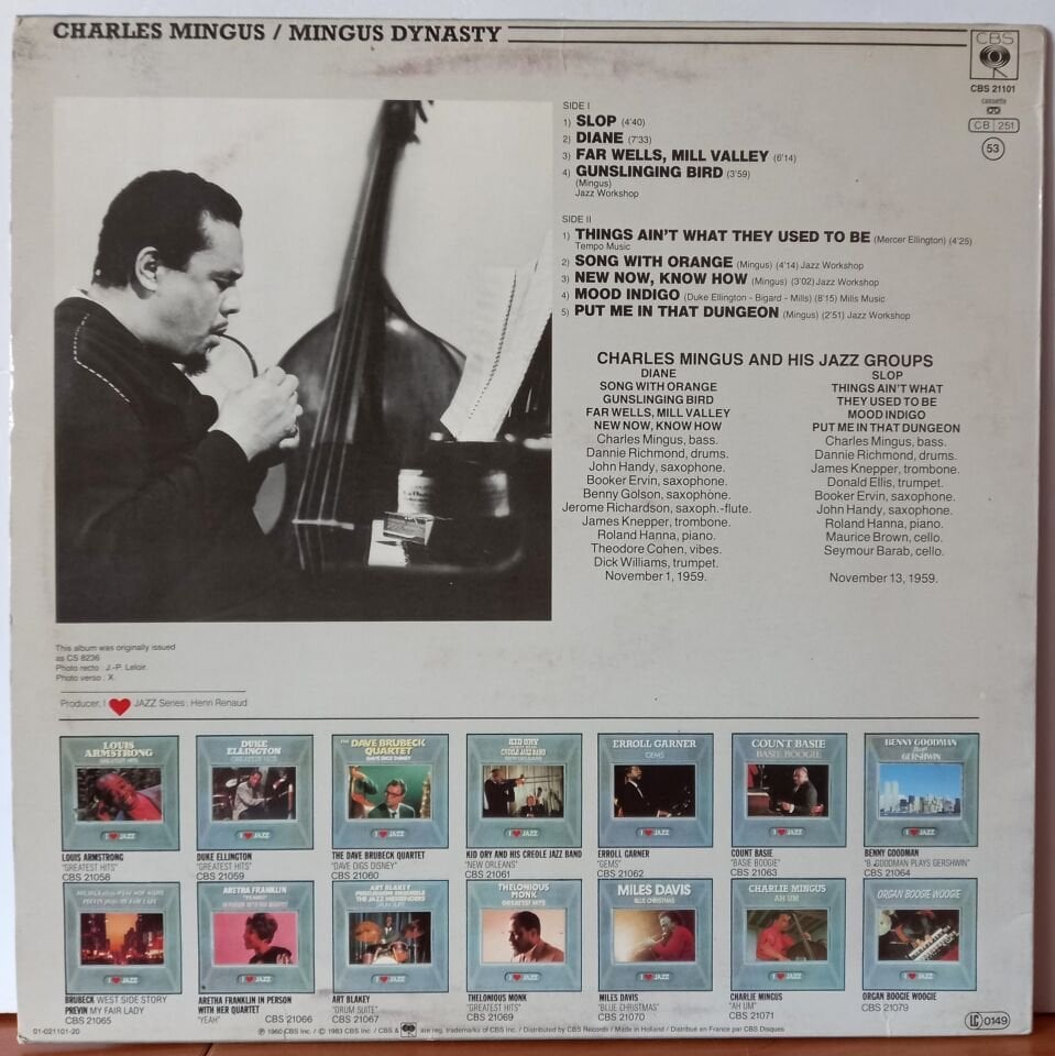 CHARLES MINGUS – MINGUS DYNASTY (1983) - LP 2.EL PLAK