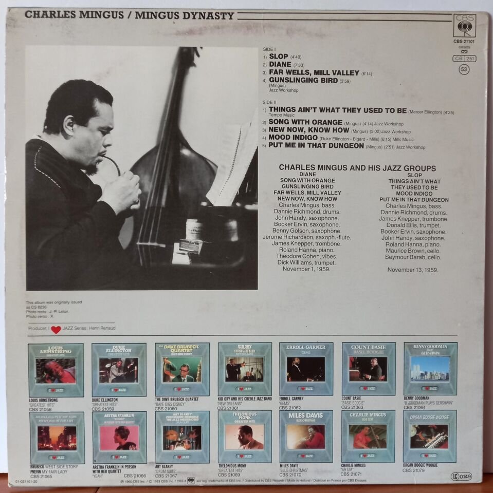 CHARLES MINGUS – MINGUS DYNASTY (1983) - LP 2.EL PLAK