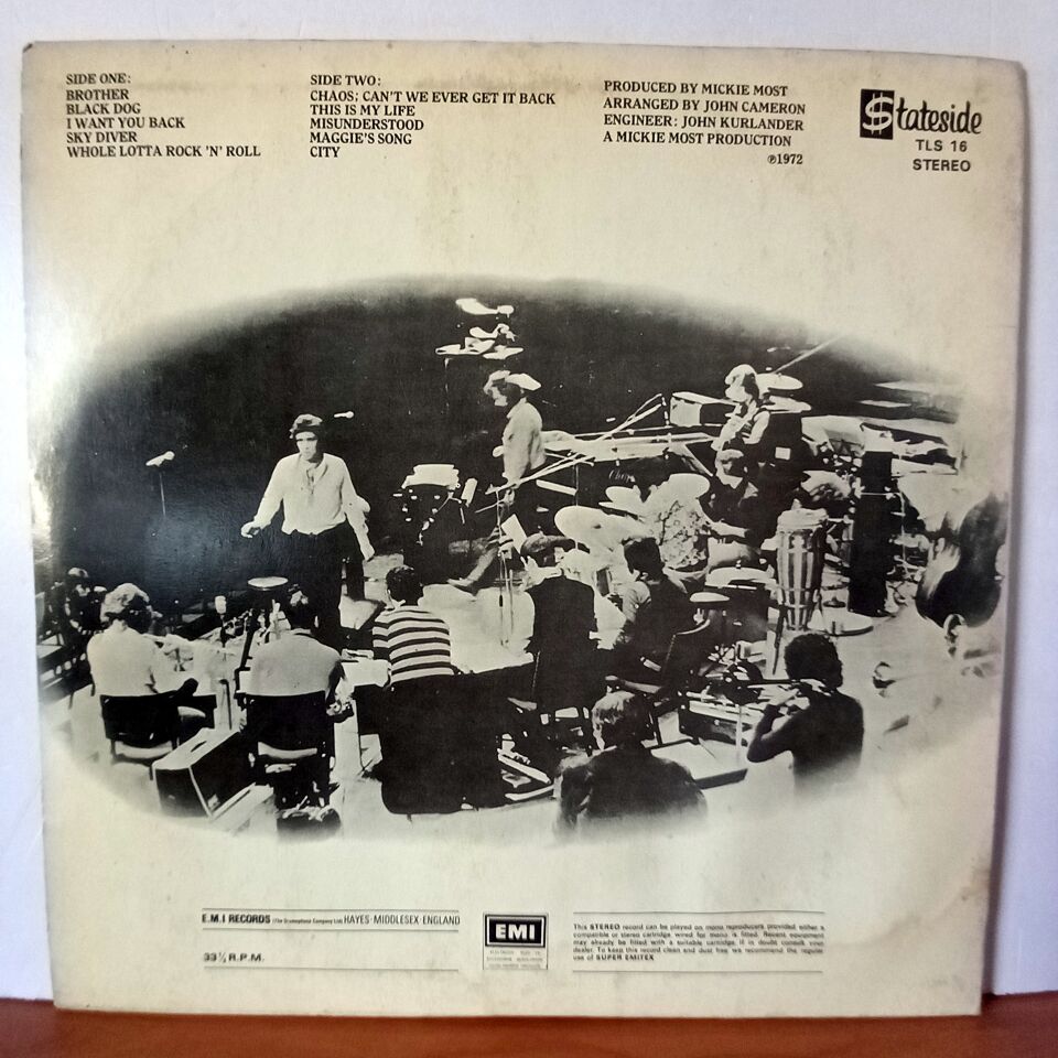 CCS – CCS (1973) - YERLİ BASKI LP 2.EL PLAK