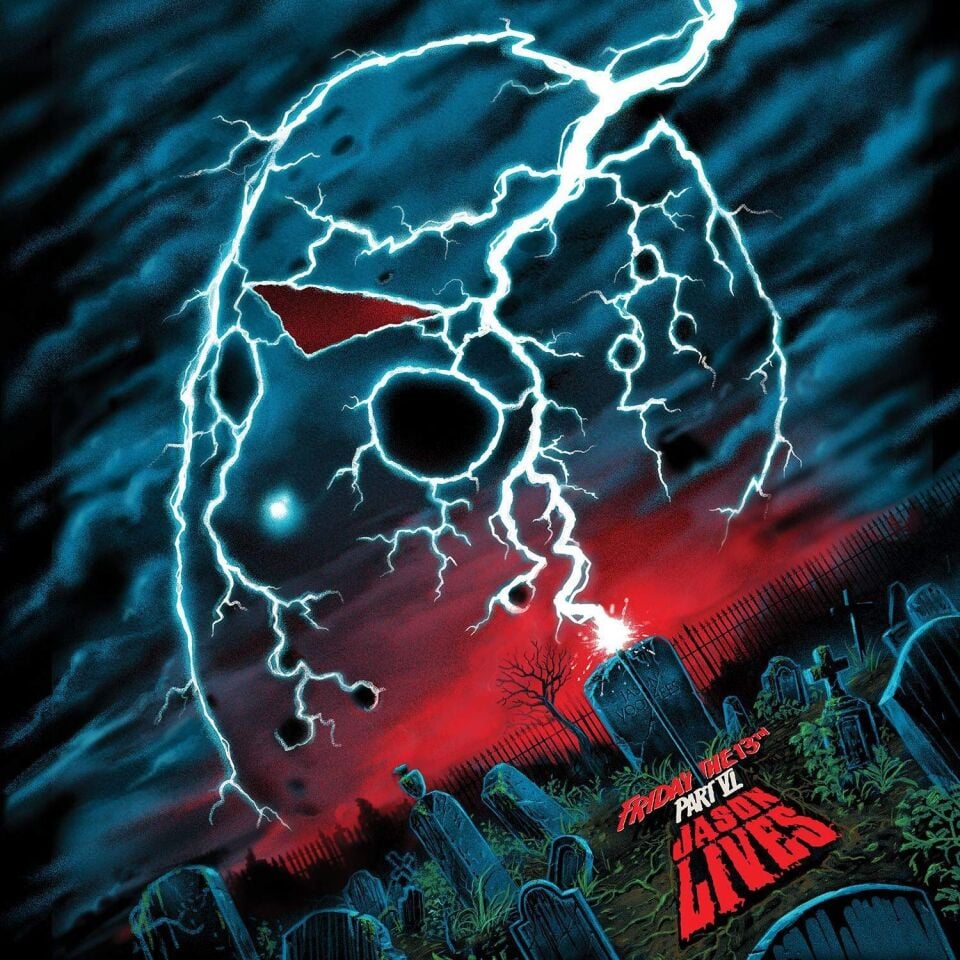 FRIDAY THE 13TH PART VI / JASON LIVES - SOUNDTRACK / MUSIC BY HARRY MANFREDINI (2019) - 2xLP 2025 ELECTRIC BLUE AND PINK COLOURED EDITION SIFIR PLAK