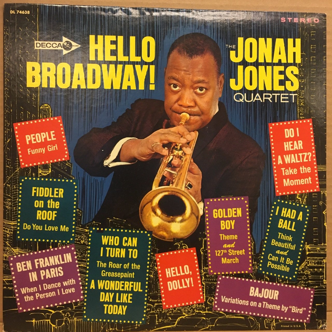 JONAH JONES QUARTET - HELLO BROADWAY 1965 2.EL PLAK