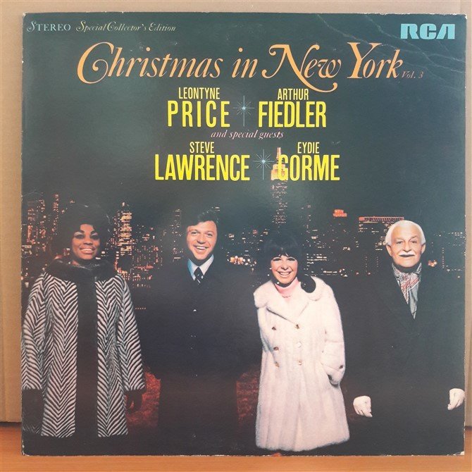 CHRISTMAS IN NEW YORK - LEONTYNE PRICE, ARTHUR FIEDLER (1969) - LP 2.EL PLAK