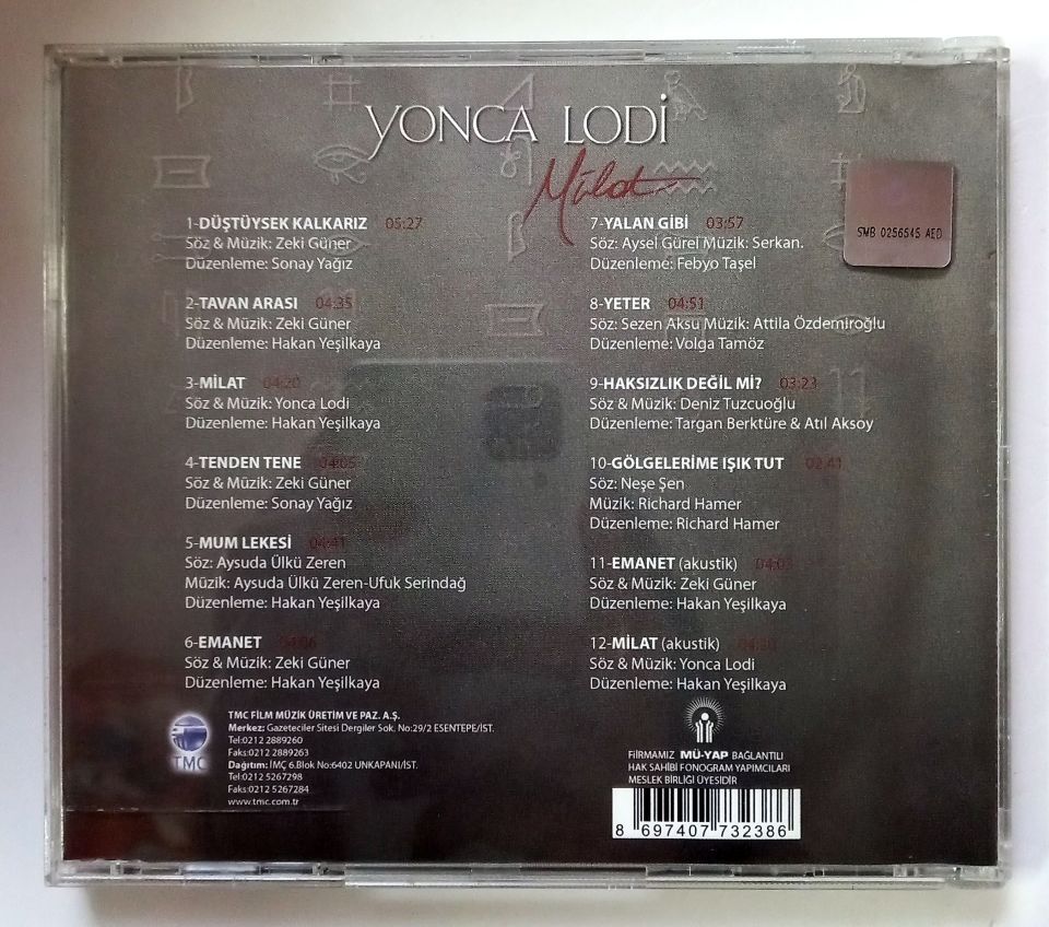 YONCA LODİ – MİLAT (2010) - CD 2.EL