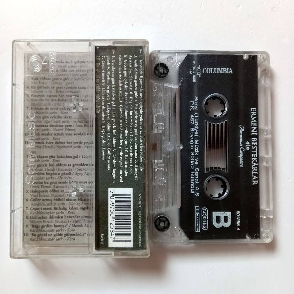 ERMENİ BESTEKARLAR 1 - ÇEŞİTLİ SANATÇILAR (2001) - KASET 2.EL