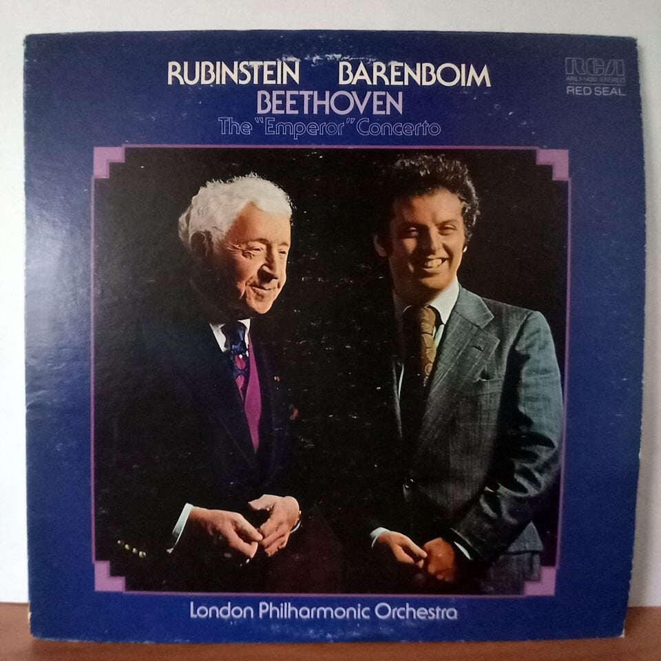 RUBINSTEIN, BARENBOIM, BEETHOVEN, LONDON PHILHARMONIC ORCHESTRA – CONCERTO NO 5 IN E-FLAT, OP. 73 \'\'EMPEROR\'\' (1976) - LP 2.EL PLAK