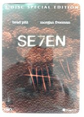 SEVEN - BRAD PITT - MORGAN FREEMAN - DAVID FINCHER - 2DVD 2.EL METAL KUTU
