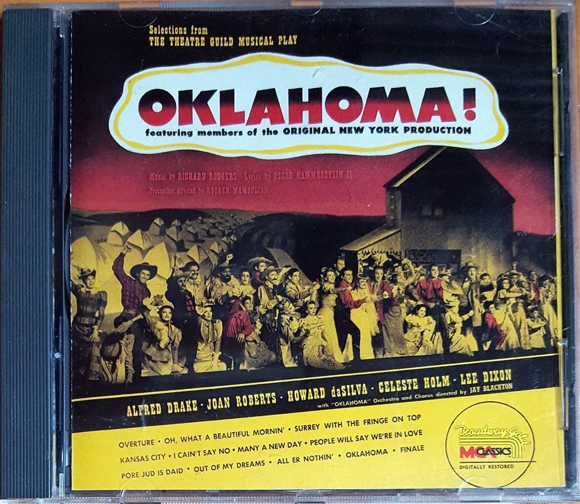 SELECTIONS FROM THE THEATRE GUILD MUSICAL PLAY OKLAHOMA! / FEAT. MEMBERS OF THE ORIGINAL NEW YORK PRODUCTION (1990) MCA CLASSICS CD 2.EL