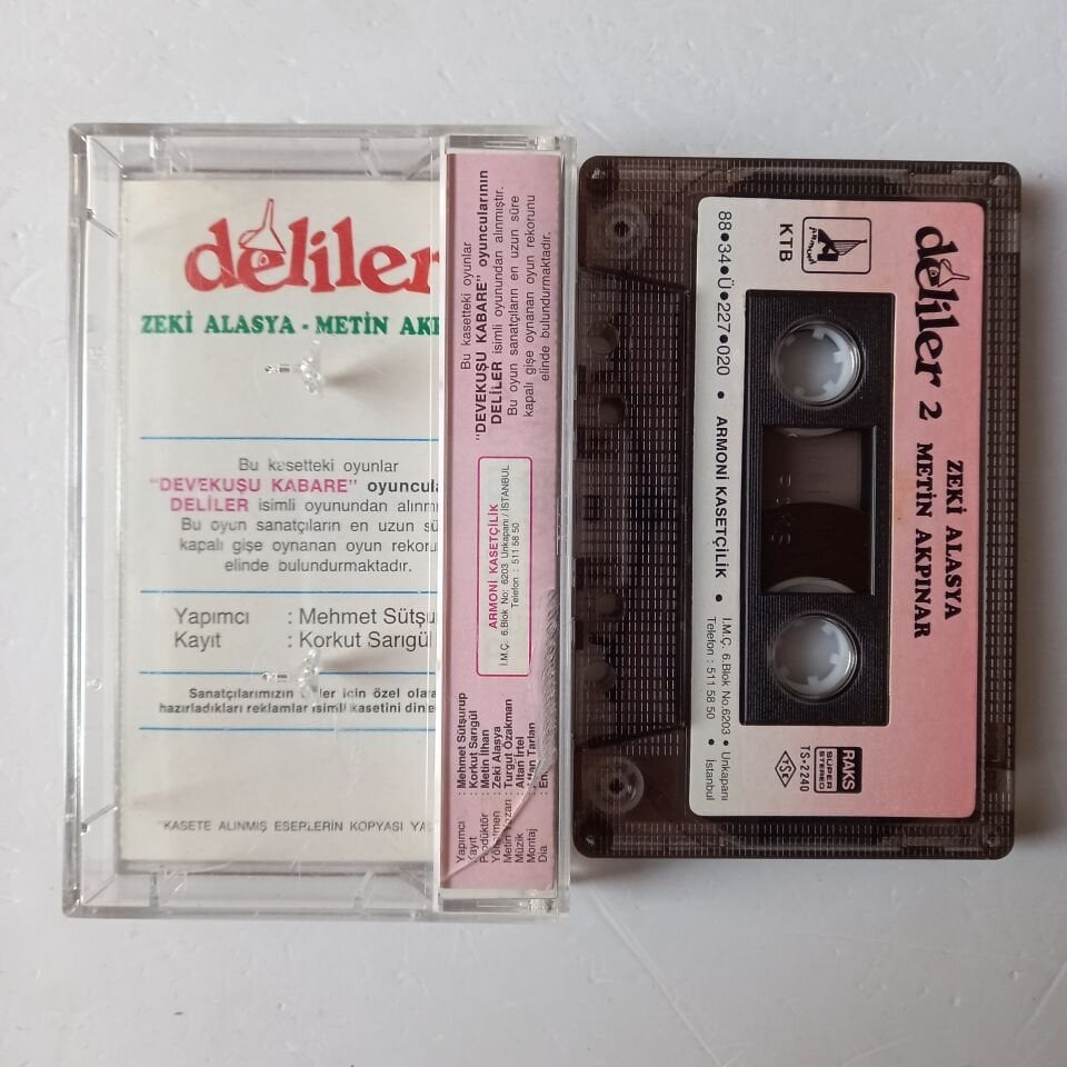 ZEKİ ALASYA, METİN AKPINAR - DELİLER 2 (1988) - KASET 2.EL