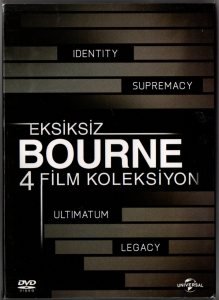 EKSİKSİZ BOURNE 4 FİLM KOLEKSİYON - IDENTITY & SUPREMACY & ULTIMATUM & LEGACY - MATT DAMON - 4 DVD BOXSET