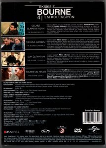 EKSİKSİZ BOURNE 4 FİLM KOLEKSİYON - IDENTITY & SUPREMACY & ULTIMATUM & LEGACY - MATT DAMON - 4 DVD BOXSET