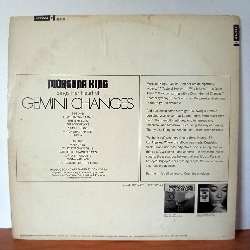 MORGANA KING – GEMINI CHANGES (1967) - LP 2.EL PLAK