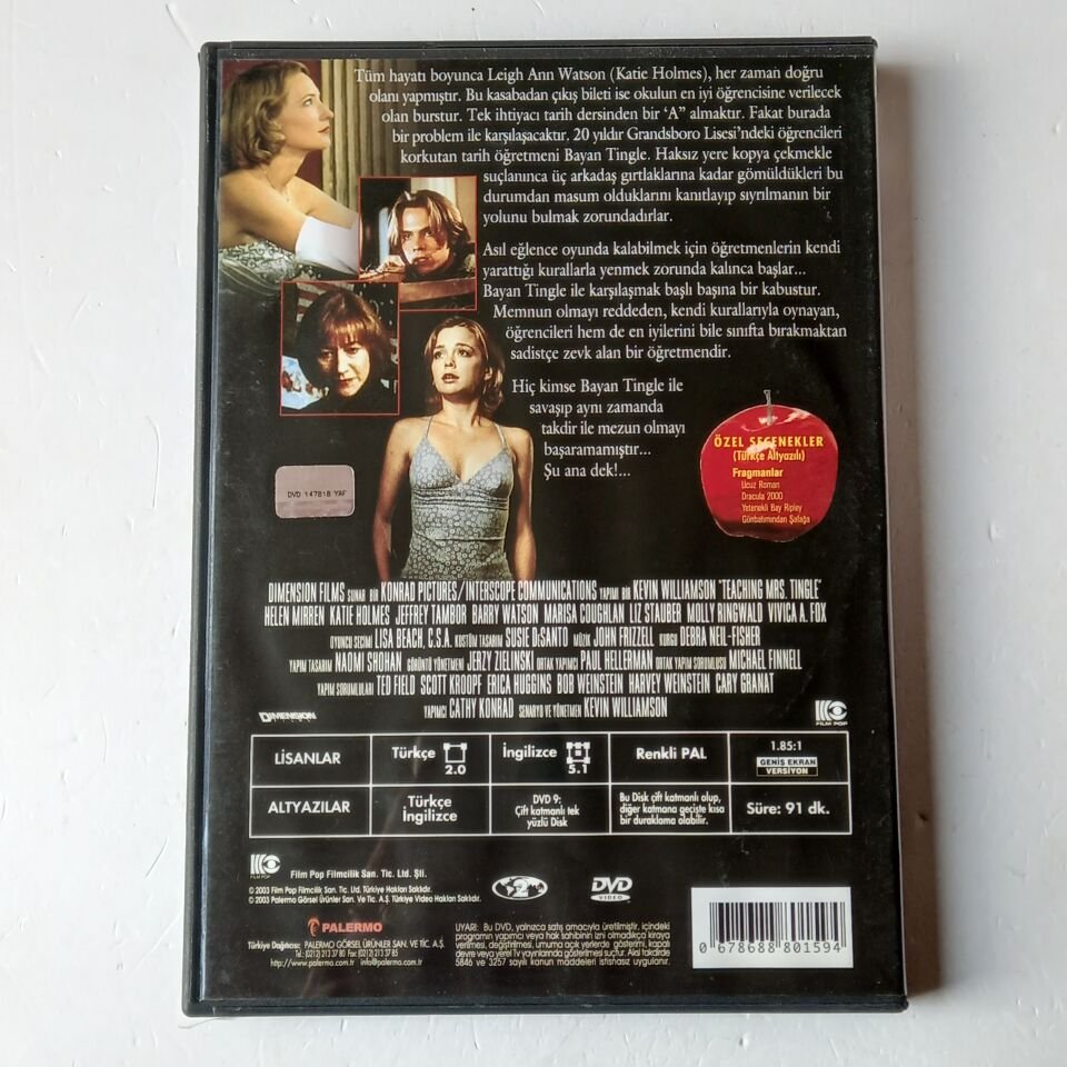 ÖĞRETMEN / TEACHIND MRS. TINGLE - DVD 2.EL