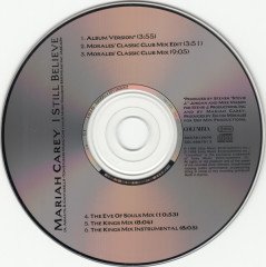 MARIAH CAREY - I STILL BELIEVE (1999) - CD SINGLE SIFIR