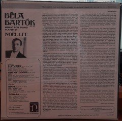BARTÓK: MUSIC FOR PIANO, NOËL LEE - DÖNEM BASKISI SIFIR PLAK