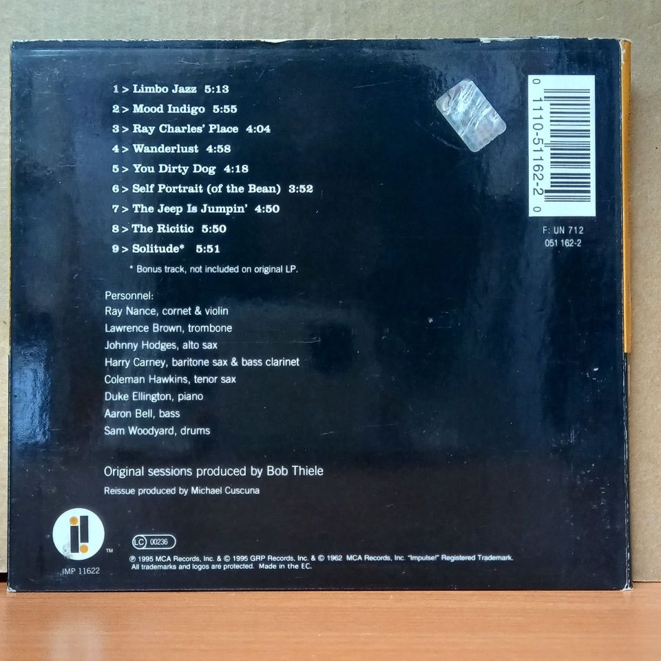 DUKE ELLINGTON MEETS COLEMAN HAWKINS – DUKE ELLINGTON MEETS COLEMAN HAWKINS (1995) - CD REMASTERED REISSUE 2.EL